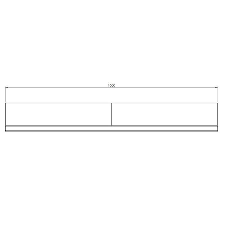 Muro di sostegno diritto in acciaio verniciato a polvere 150 cm (altezza 30 cm)