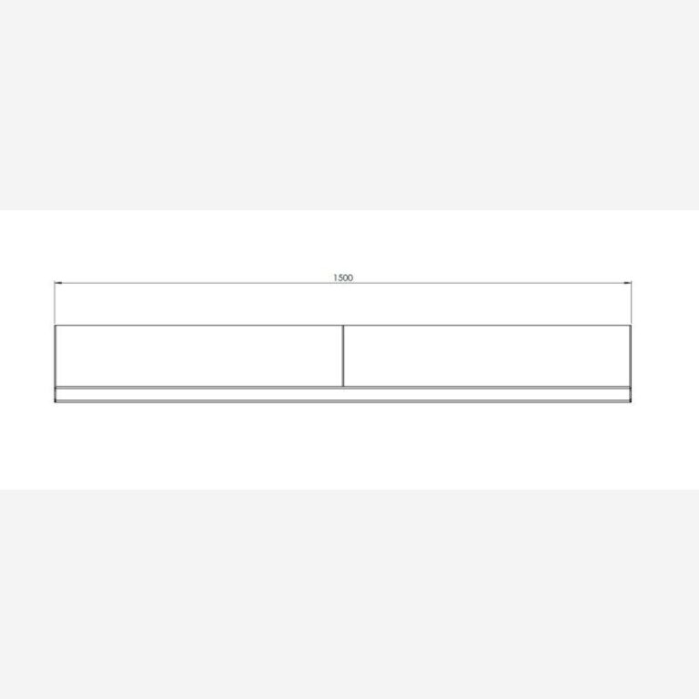 Muro di sostegno diritto in acciaio verniciato a polvere 150 cm (altezza 60 cm)