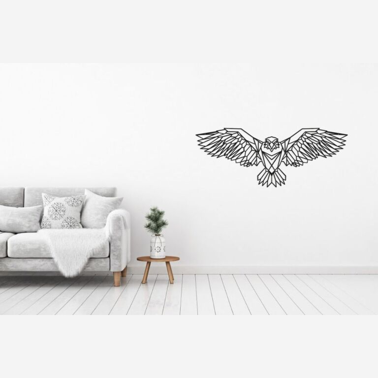 Decorazione da parete in metallo Aquila