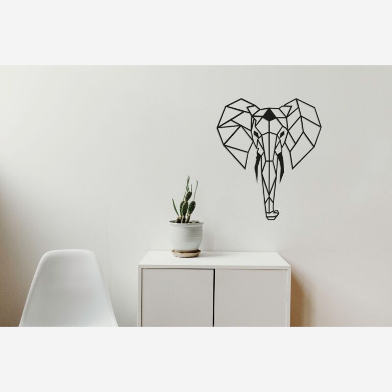 Decorazione da parete in metallo Elefante 2.0