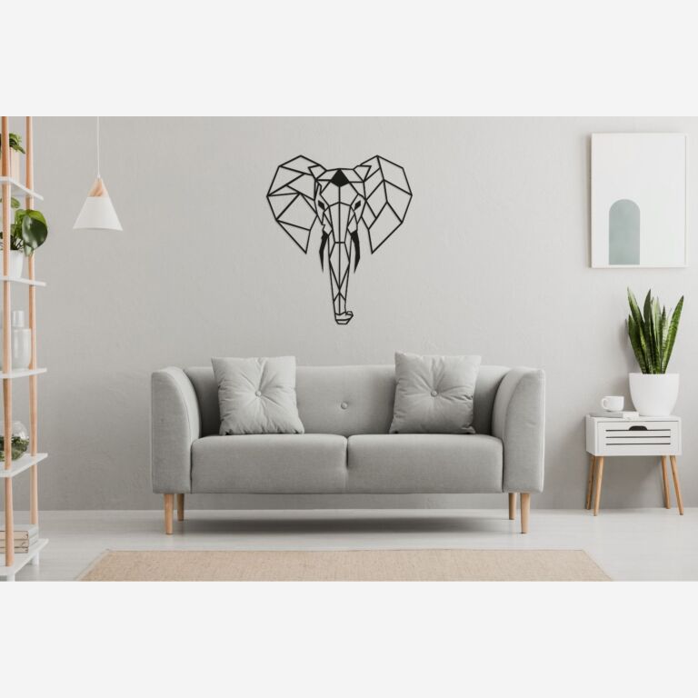 Decorazione da parete in metallo Elefante 2.0