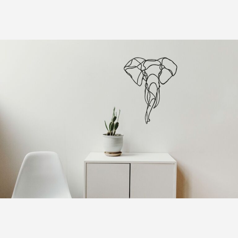 Decorazione da parete in metallo Elefant 1.0