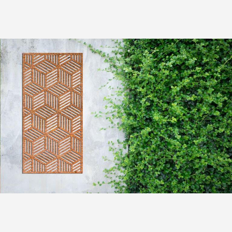 Decorazione da parete in acciaio Corten Motivo Geometrico 1.0 *FINO AD ESAURIMENTO SCORTE