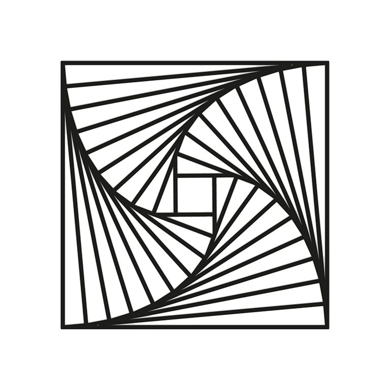 Decorazione da parete in metallo Motivo Geometrico 3.0