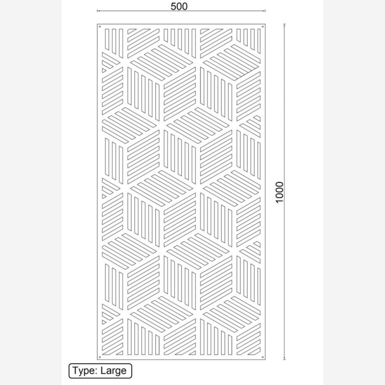 Decorazione da parete in acciaio Corten Motivo Geometrico 1.0 *FINO AD ESAURIMENTO SCORTE