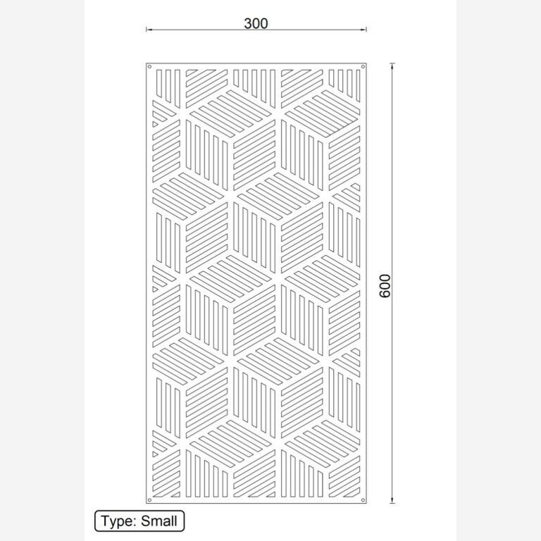 Decorazione da parete in acciaio Corten Motivo Geometrico 1.0 *FINO AD ESAURIMENTO SCORTE