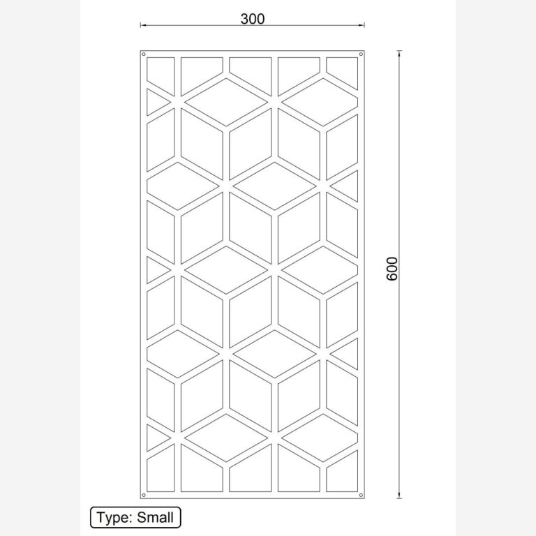 Decorazione da parete in metallo Motivo Geometrico 2.0