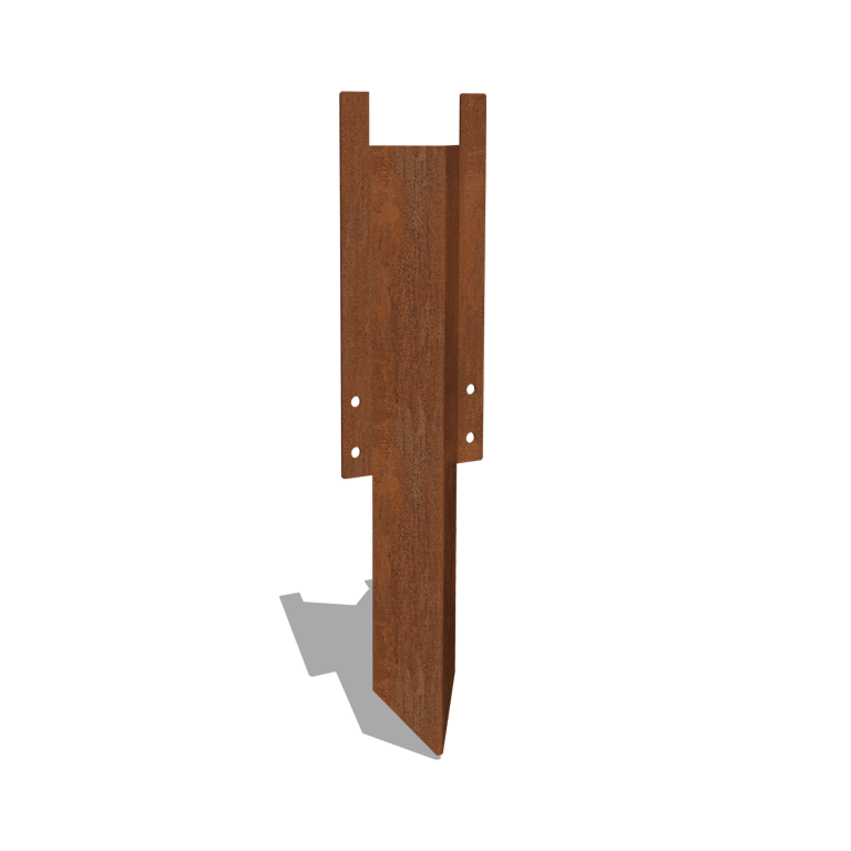 Picchetto per ancoraggio al terreno in acciaio Corten media 22 - 25 cm