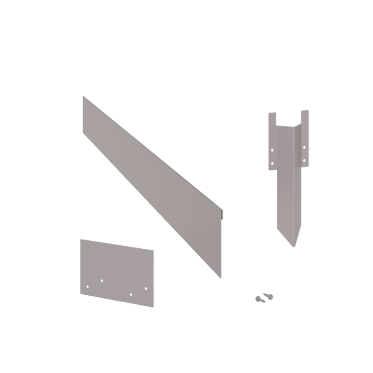 Bordura appiattita in acciaio zincato 13 cm - set completo per 24 metri