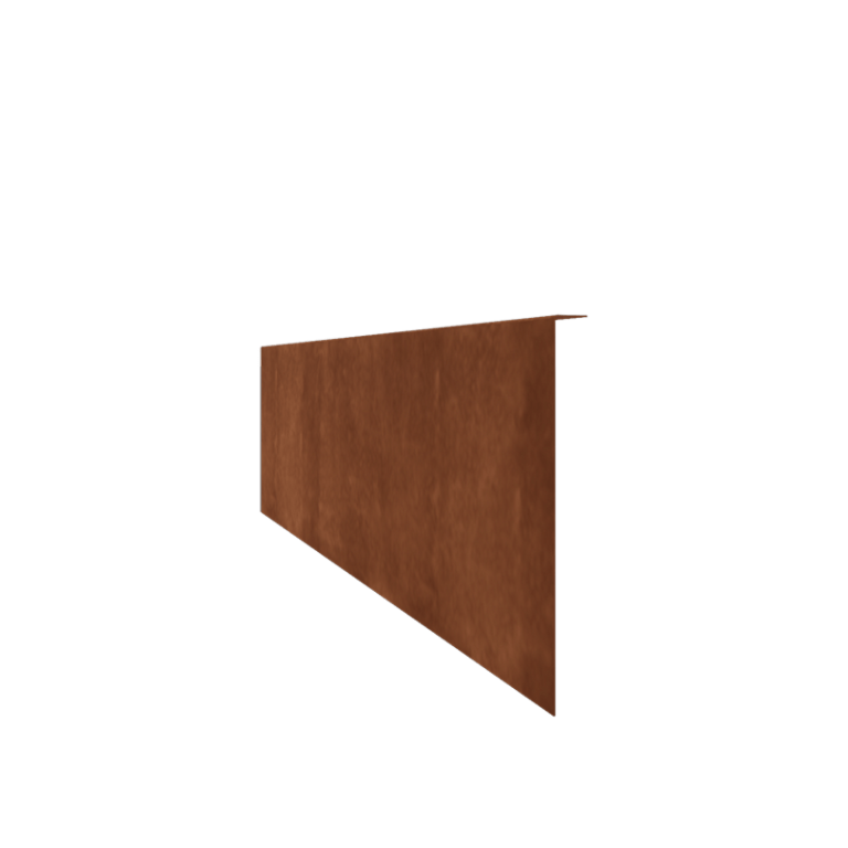 Bordura con bordi ripiegati in acciaio Corten 34 cm (lunghezza 240 cm)