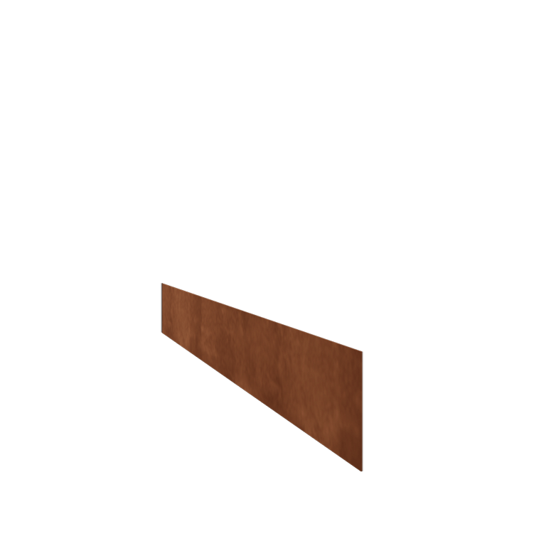 Bordura da giardino in acciaio corten - Dirrita - Altezza 15 cm - 150 cm