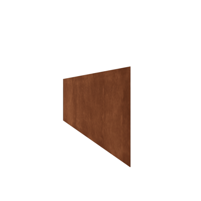 Bordura diritta in acciaio Corten 37,5 cm (lunghezza 150 cm)