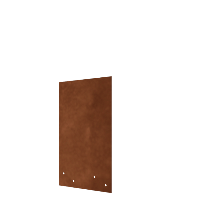 Piastra di giunzione in acciaio corten - Dirrita - Altezza bordura da giardino 34 / 37,5 cm