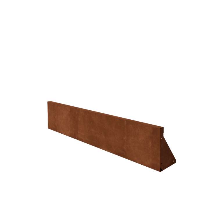 Muro di contenimento in acciaio corten - Dirrita - 150 x 30 cm