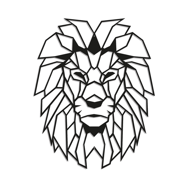 Decorazione da parete in metallo Leone 1.0