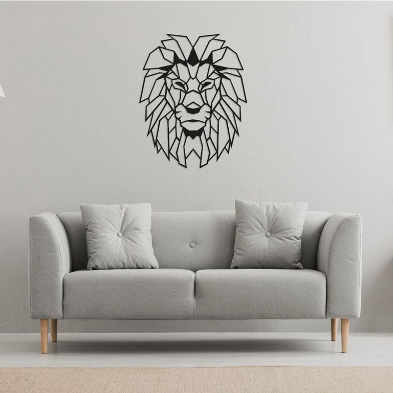 Decorazione da parete in metallo Leone 1.0