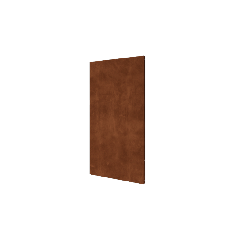 Pannello di base in acciaio corten 100 x 6 x 190 cm