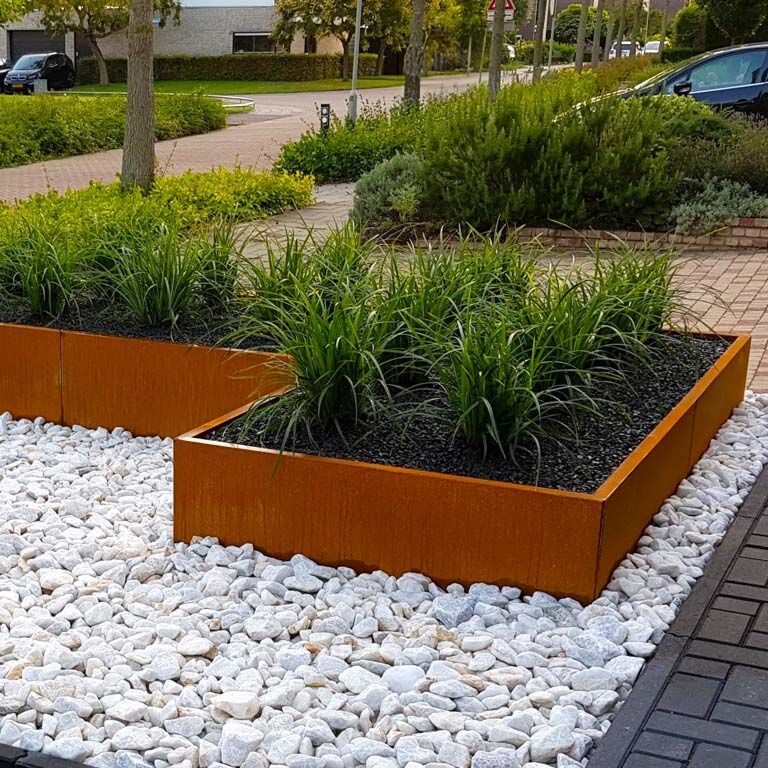 Fioriera in acciaio Corten Kansas 120