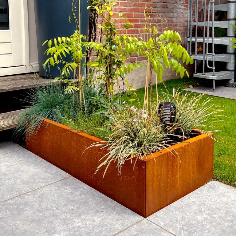 Fioriera in acciaio Corten Texas 60 x 120 cm