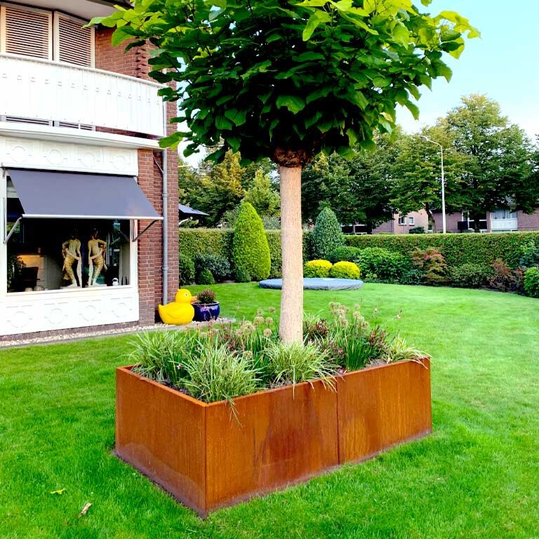 Fioriera in acciaio Corten Texas xxl 200 x 120 cm