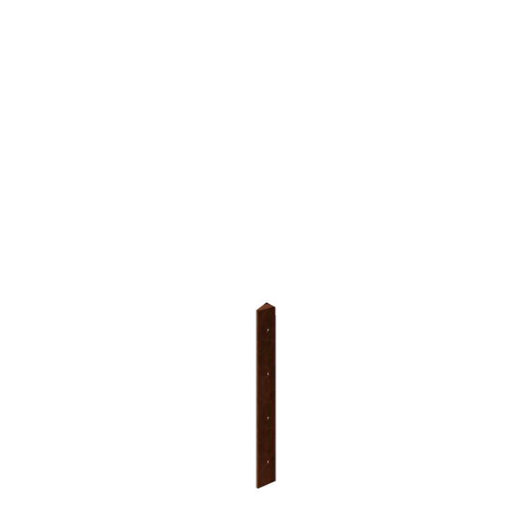 Fioriera in acciaio corten - Pezzo d'angolo 30° - 40 cm