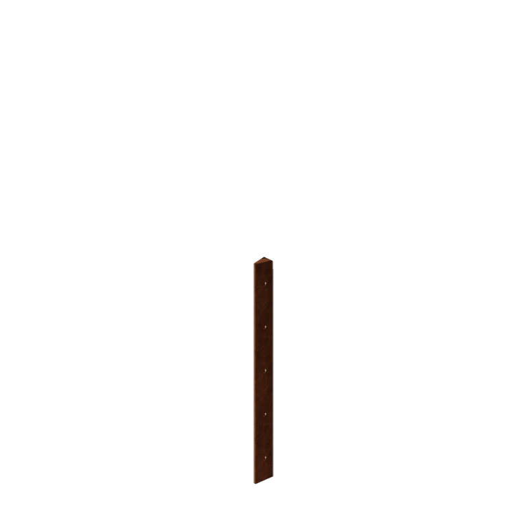 Fioriera in acciaio corten - Pezzo d'angolo 30° - 50 cm