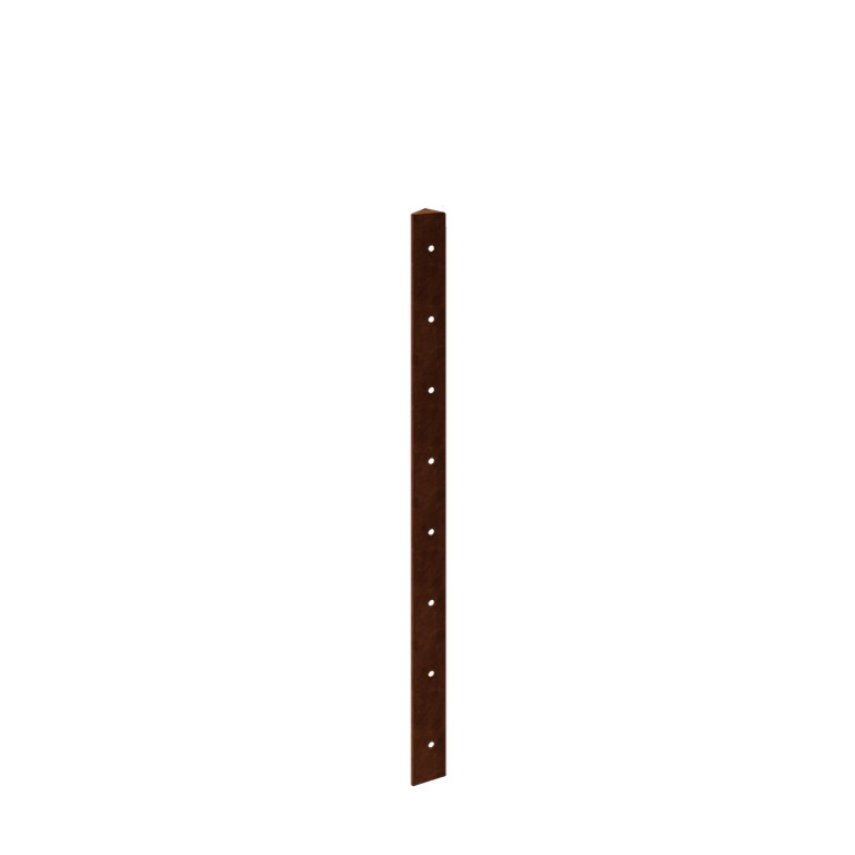 Angolare in acciaio corten 45° 80 cm