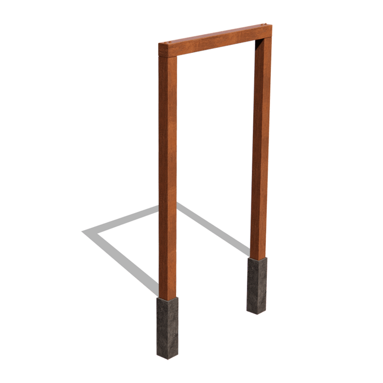 Pergola dritta in acciaio corten 150 cm