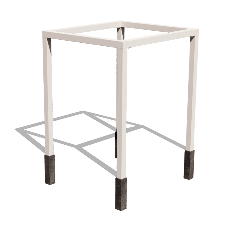 Pergola quadrata in acciaio verniciato a polvere 224 x 200 cm