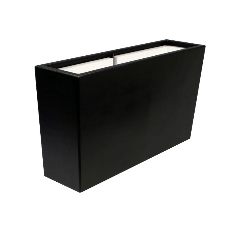 Fioriera in vetroresina - Rettangolo - 150 x 25 x 80 cm - Con fondo