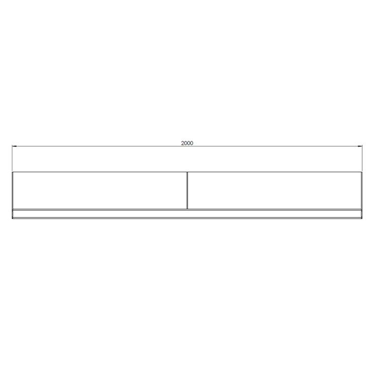 Muro di sostegno diritto in acciaio Corten 200 cm (altezza 40 cm)