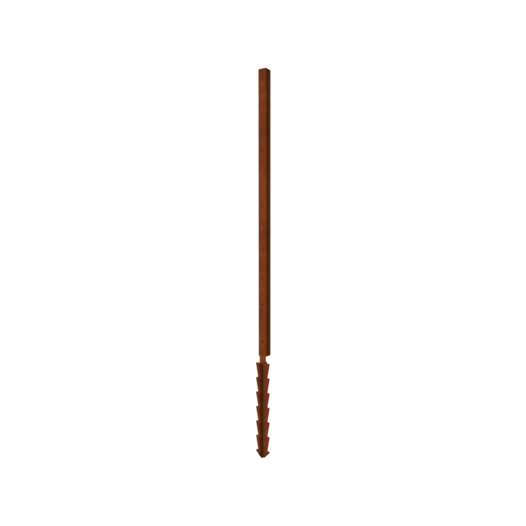 Recinzione in acciaio corten H palo ad angolo con picchetto a terra 190 x 6 x 6 cm Recinzione in acciaio corten H palo ad angolo con picchetto a terra 190 x 6 x 6 cm