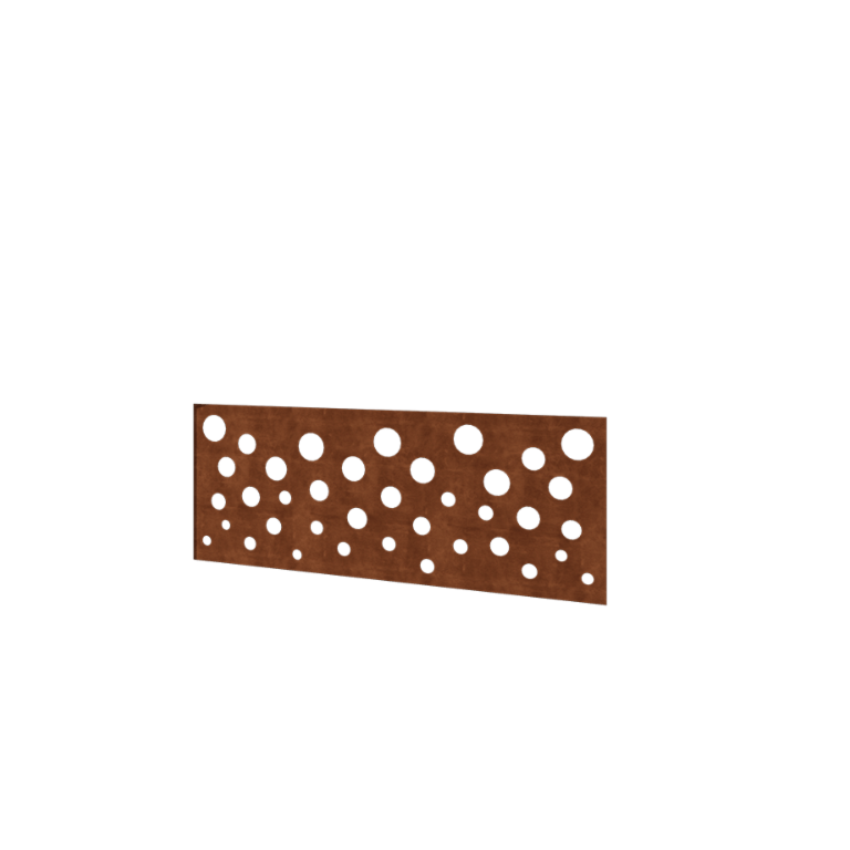 Recinzione in acciaio corten H - Panello B - 120 x 47,5 cm