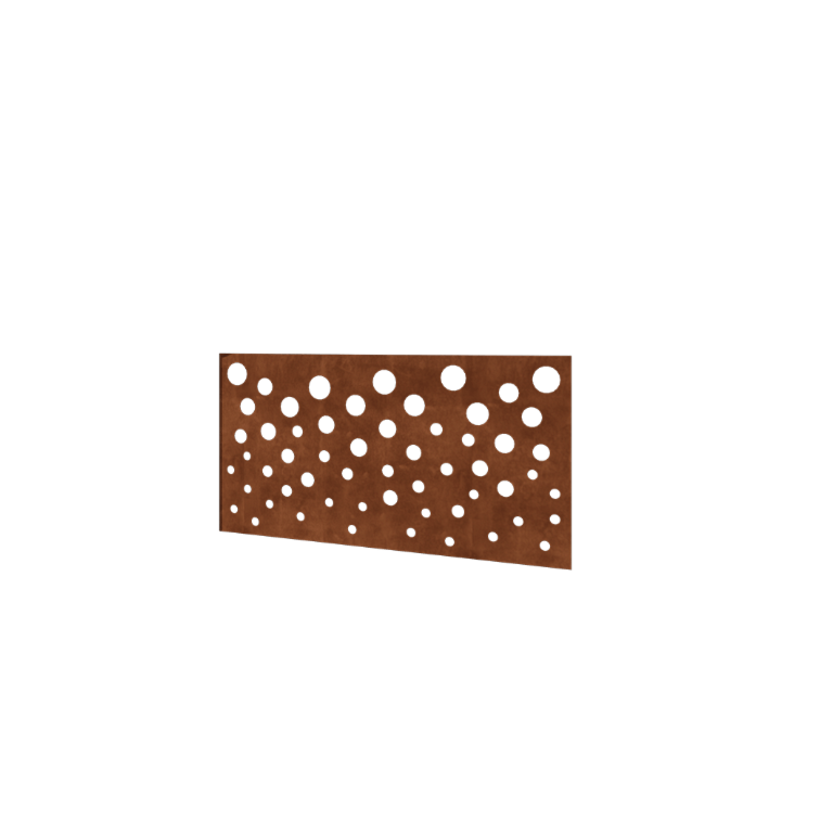 Recinzione in acciaio corten H - Panello B - 120 x 63,3 cm