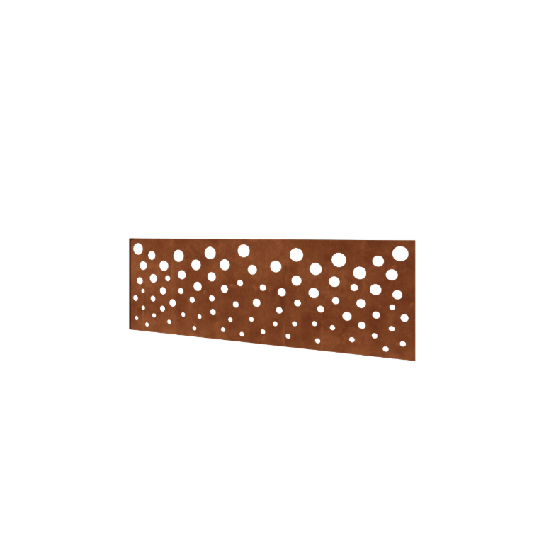 Recinzione in acciaio corten H pannello B 180 x 63,3 cm