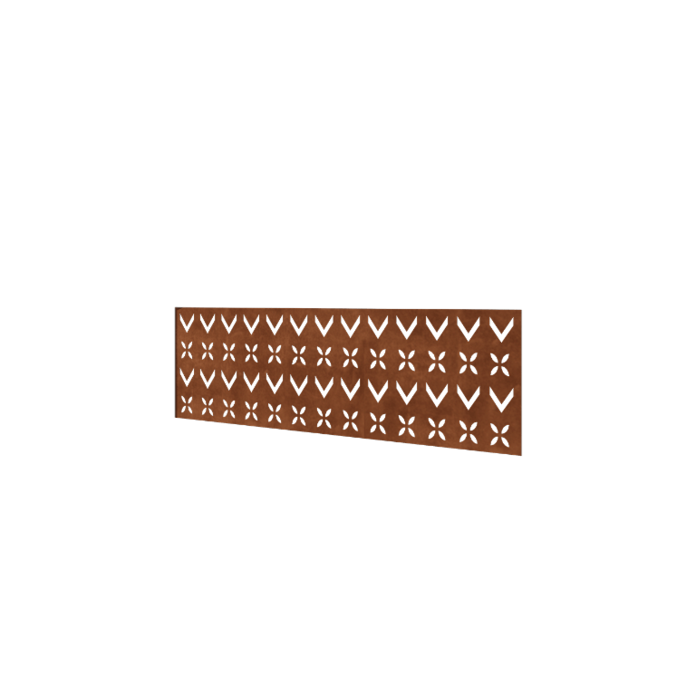 Recinzione in acciaio corten H - Panello V - 180 x 63,3 cm