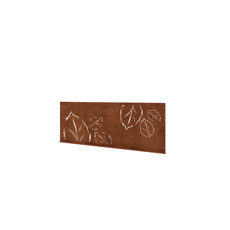 Recinzione decorativa N in acciaio corten 149 x 60 cm