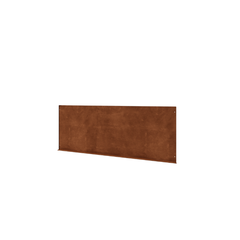 Recinzione decorativa V in acciaio corten 149 x 60 cm