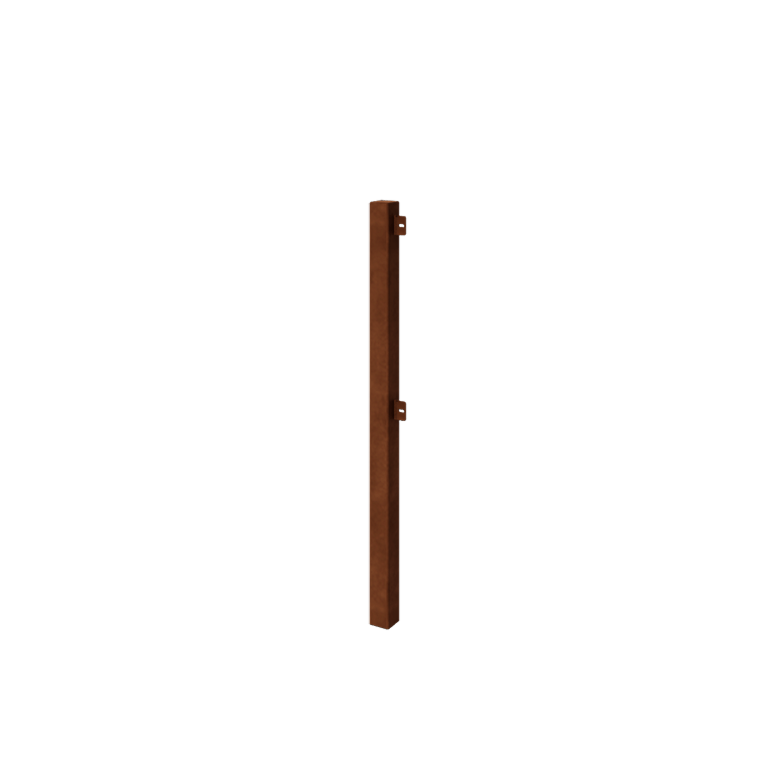 Grigliato decorativo in acciaio corten - Palo finale - 110 cm Grigliato decorativo in acciaio corten - Palo finale - 110 cm