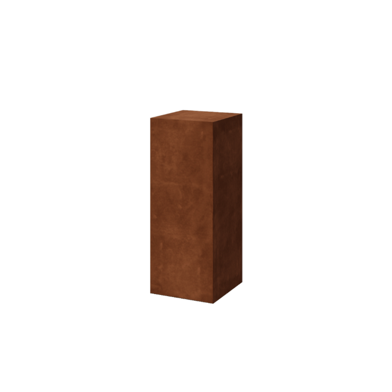 Zoccolo in acciaio corten Ohio 40 x 40 x 100 cm