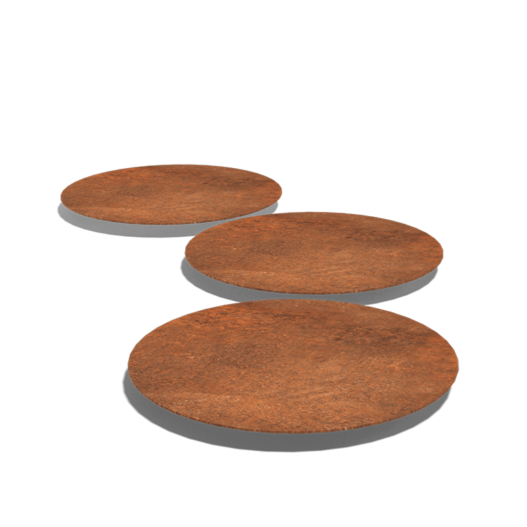 Pietra per gradini in acciaio Corten Girare 50