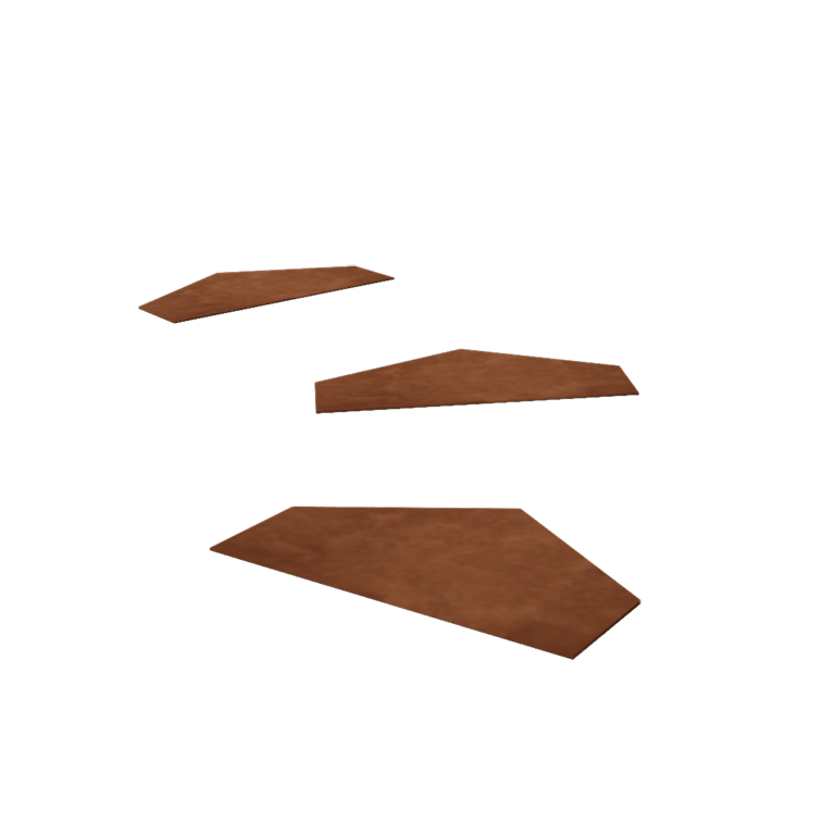 Pietra per gradini in acciaio Corten Esagono HV 50