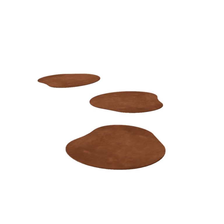 Pietra per gradini in acciaio Corten Organica 40 x 40 cm