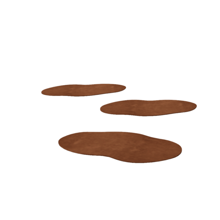 Pietra per gradini in acciaio Corten Organica 50 x 25 cm
