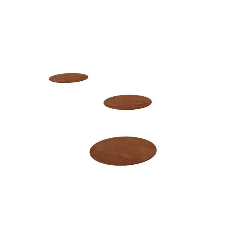 Pietra per gradini in acciaio Corten Girare 25