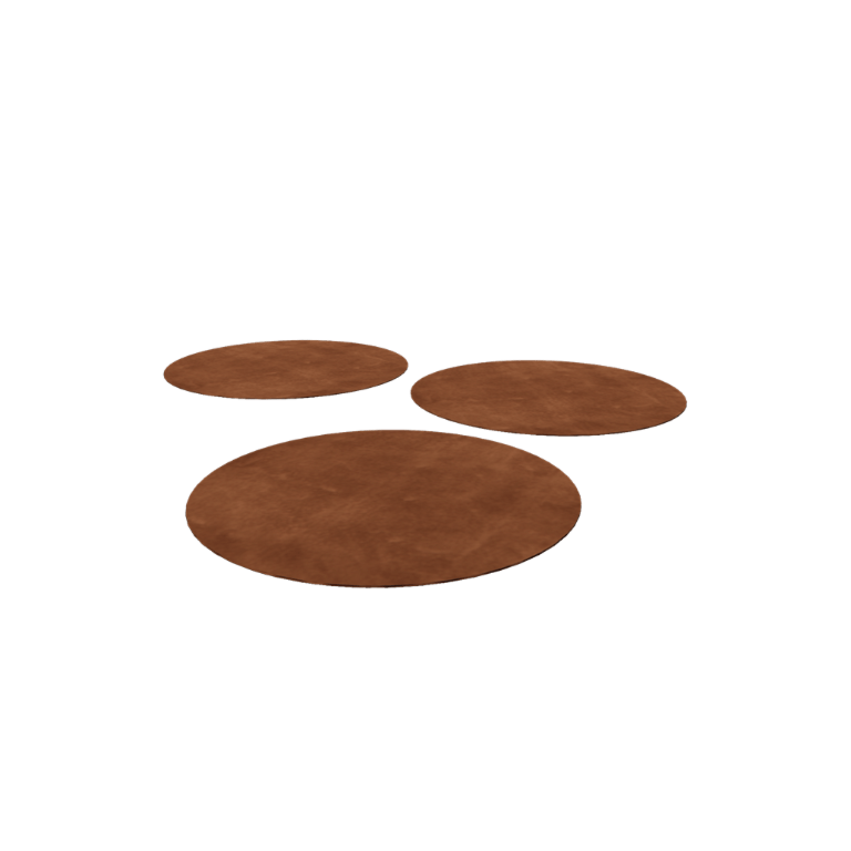 Passo giapponese in acciaio corten - Rotondo - 75 cm