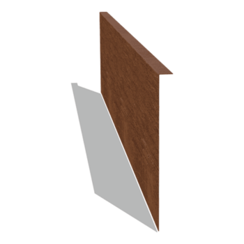 Bordura con bordi ripiegati in acciaio Corten 34 cm (lunghezza 150 cm)