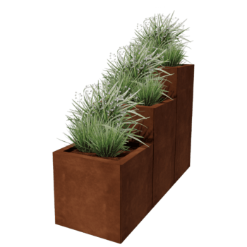 Fioriera in acciaio Corten Miami special III 40
