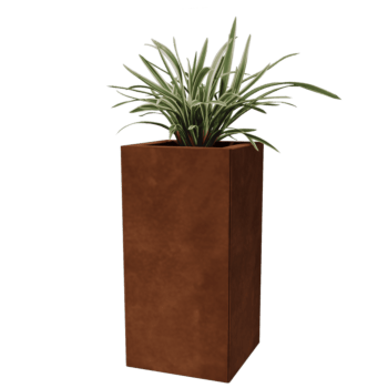 Fioriera in acciaio Corten Miami 30 x 30 cm