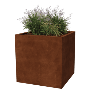 Fioriera in acciaio Corten Miami 70 x 70 cm